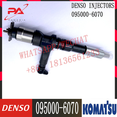 Inyector de combustible común original del carril 095000-6070 6070 6251-11-3100 para KOMATSU PC400-8 095000-5971 9709500547 095000-0313