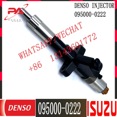 Inyector de combustible común original del carril 095000-0222 095000-0220 095000-0221 para ISUZU 6SD1 1153003473 1-15300347-3