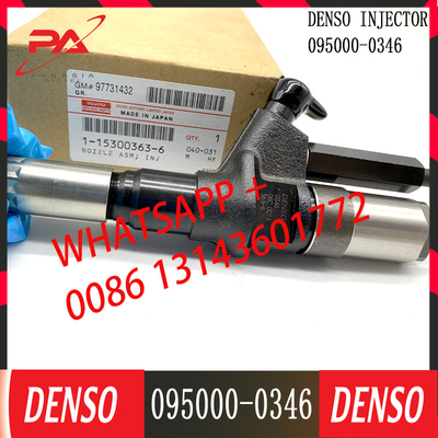 Inyectores diesel auténticos 095000-0346 para ISUZU 6TE1 1-15300363-5 1-15300363-6