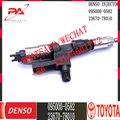 Inyector común diesel del carril de DENSO 095000-0582 para TOYOTA 23670-78010