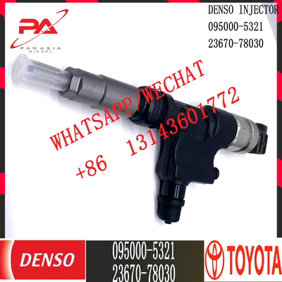 Inyector común diesel del carril de DENSO 095000-5321 para TOYOTA 23670-78030