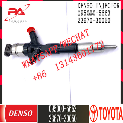 Inyector común diesel del carril de DENSO 095000-5663 para TOYOTA 23670-30050