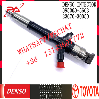 Inyector común diesel del carril de DENSO 095000-5663 para TOYOTA 23670-30050