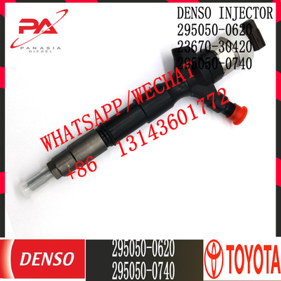 Inyector común diesel del carril de DENSO 295050-0620 295050-0740 para TOYOTA 23670-30420