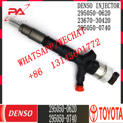 Inyector común diesel del carril de DENSO 295050-0620 295050-0740 para TOYOTA 23670-30420
