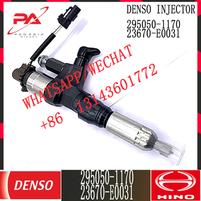 Inyector común diesel 295050-1170 23670-E0031 del carril de HINO DENSO
