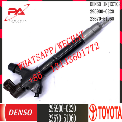 Inyector común diesel del carril de DENSO 295900-0220 para TOYOTA 23670-51060
