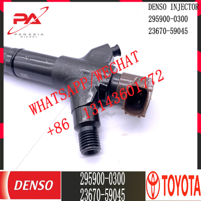Inyector común diesel del carril de DENSO 295900-0300 para TOYOTA 23670-59045