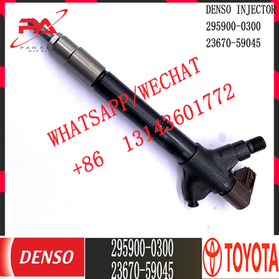 Inyector común diesel del carril de DENSO 295900-0300 para TOYOTA 23670-59045