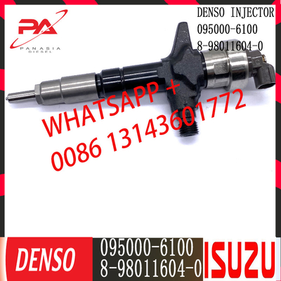 Inyector común diesel del carril de DENSO 095000-6100 para ISUZU 8-98011604-0