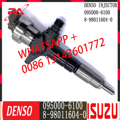 Inyector común diesel del carril de DENSO 095000-6100 para ISUZU 8-98011604-0
