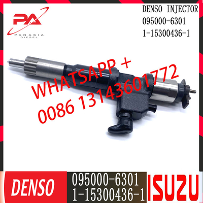 Inyector común diesel del carril de DENSO 095000-6301 para ISUZU 1-15300436-1