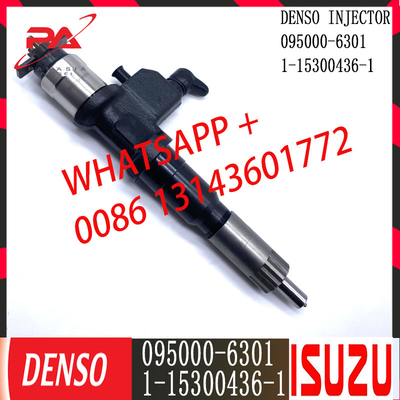 Inyector común diesel del carril de DENSO 095000-6301 para ISUZU 1-15300436-1