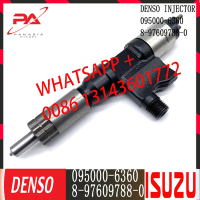 Inyector común diesel del carril de DENSO 095000-6360 para ISUZU 8-97609788-0