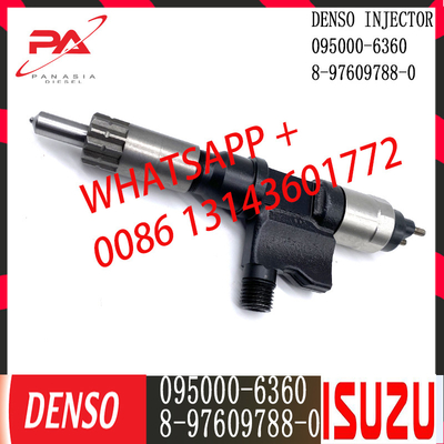 Inyector común diesel del carril de DENSO 095000-6360 para ISUZU 8-97609788-0