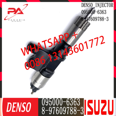 Inyector común diesel del carril de DENSO 095000-6363 para ISUZU 8-97609788-3