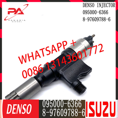 Inyector común diesel del carril de DENSO 095000-6366 para ISUZU 8-97609788-6