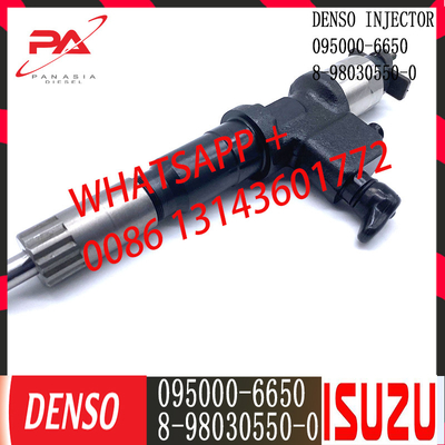 Inyector común diesel del carril de DENSO 095000-6650 para ISUZU 8-98030550-0