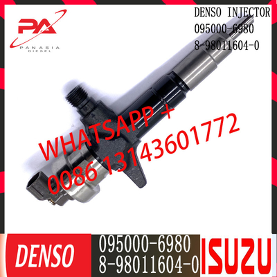 Inyector común diesel del carril de DENSO 095000-6980 para ISUZU 8-98011604-0
