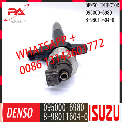 Inyector común diesel del carril de DENSO 095000-6980 para ISUZU 8-98011604-0
