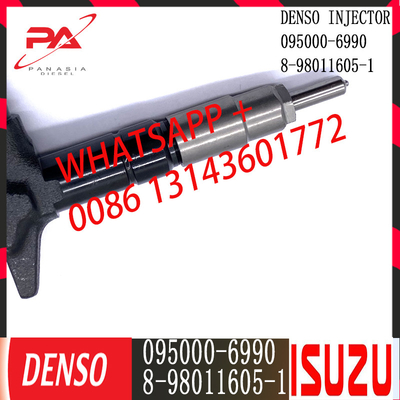 Inyector común diesel del carril de DENSO 095000-6990 para ISUZU 8-98011605-1