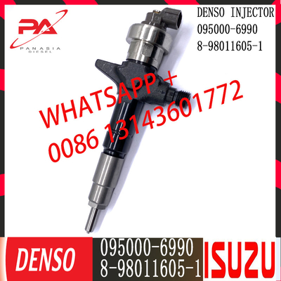 Inyector común diesel del carril de DENSO 095000-6990 para ISUZU 8-98011605-1