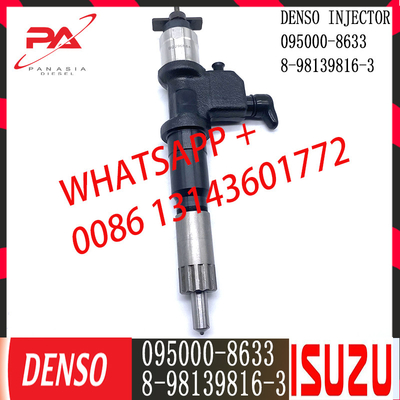 Inyector común del carril del motor diesel de Denso 095000-8633 para Isuzu 8-98139816-3