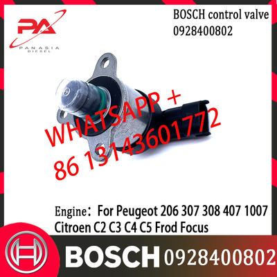 Válvula de solenoide de medición BOSCH 0928400802 Aplicable para Peugeot 206 307 308 407 1007 Citroen C2 C3 C4 C5 Frod Focus
