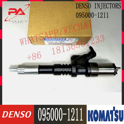 Componentes de excavadoras Motor SA6D125E Komatsu inyectores de combustible Boquilla Assy 6156-11-3300 095000-1211 Para PC400
