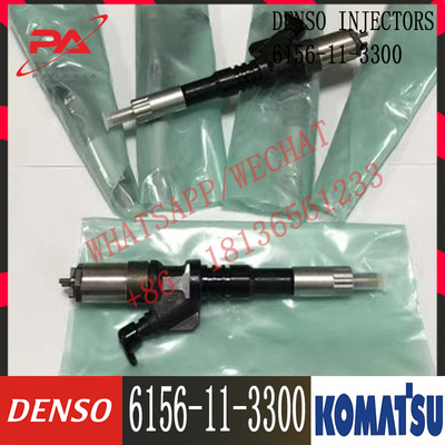 6156-11-3300 motor 6156-11-3300 SAA6D125 del inyector de combustible de KOMATSU 095000-1211 PC400-7/PC450-7