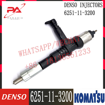 6251-11-3100 inyector de combustible diesel del motor de KOMATSU PC400-8 6D125E 6251-11-3100 095000-6070