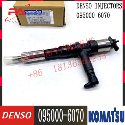 Inyector común del carril 095000-6070 para KOMATSU PC350-7 PC400-7 6251-11-3100