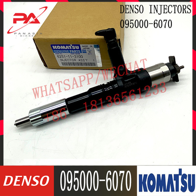 Inyector común del carril 095000-6070 para KOMATSU PC350-7 PC400-7 6251-11-3100