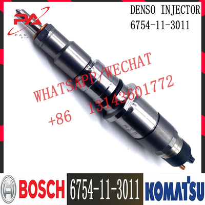6754-11-3011 inyector de combustible del motor diesel del excavador QSB6.7 de KOMATSU 5263262 0445120231 6754-11-3011