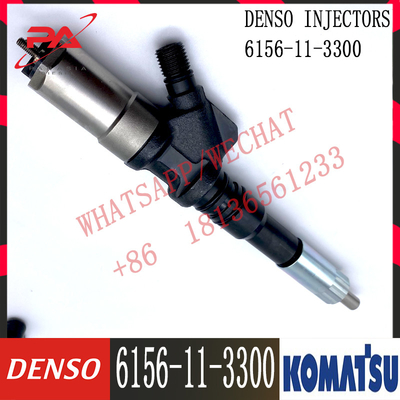 inyector de combustible del motor 6D125 6156-11-3300 095000-1211 para el excavador de Denso KOMATSU