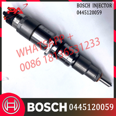 Inyector común diesel 0445120059 del carril de Bosch para KOMATSU Cummins SAA6D107E-1 3976372